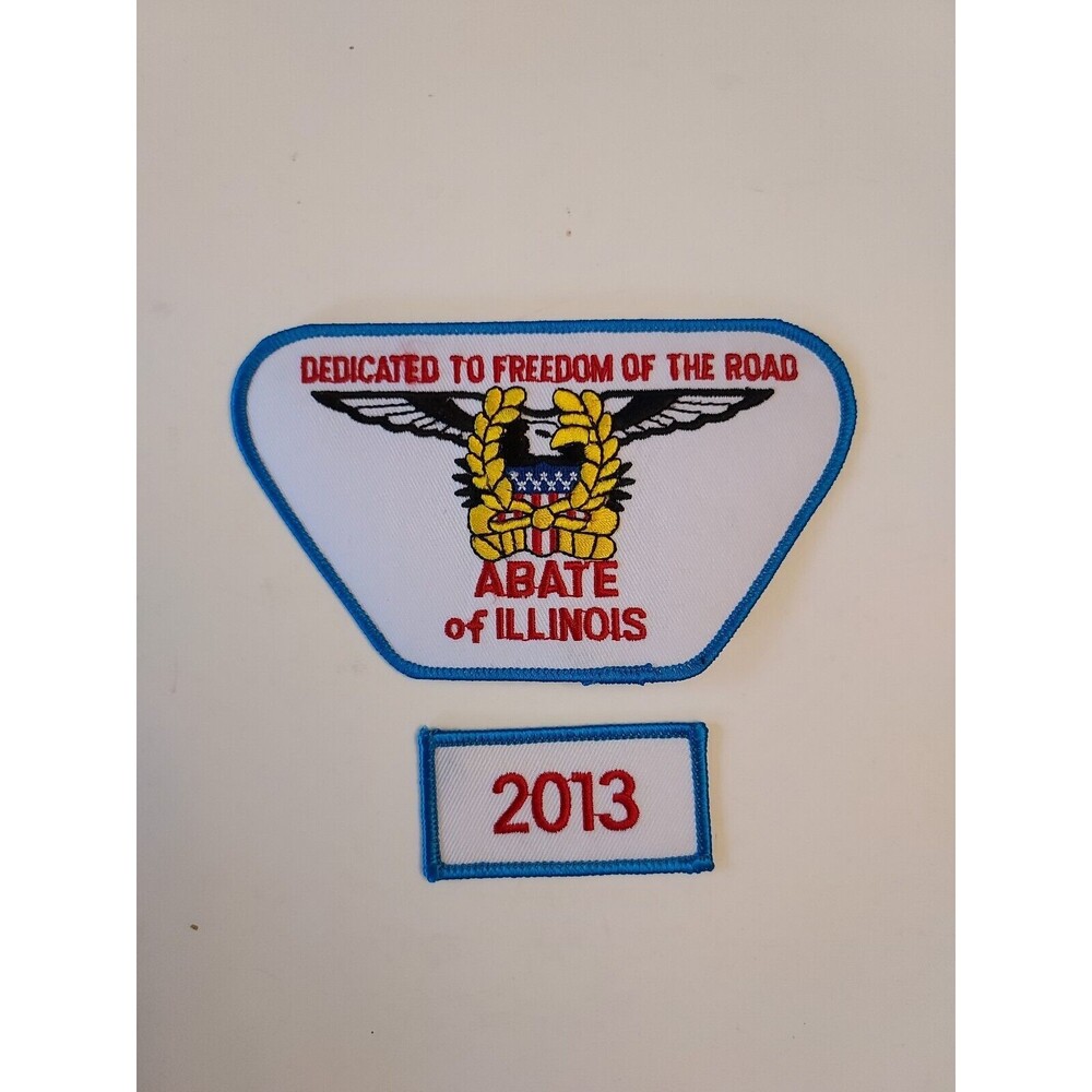 Abate of Illinois Motorcycle Dedicated to Freedom of the Road Patch & 2013